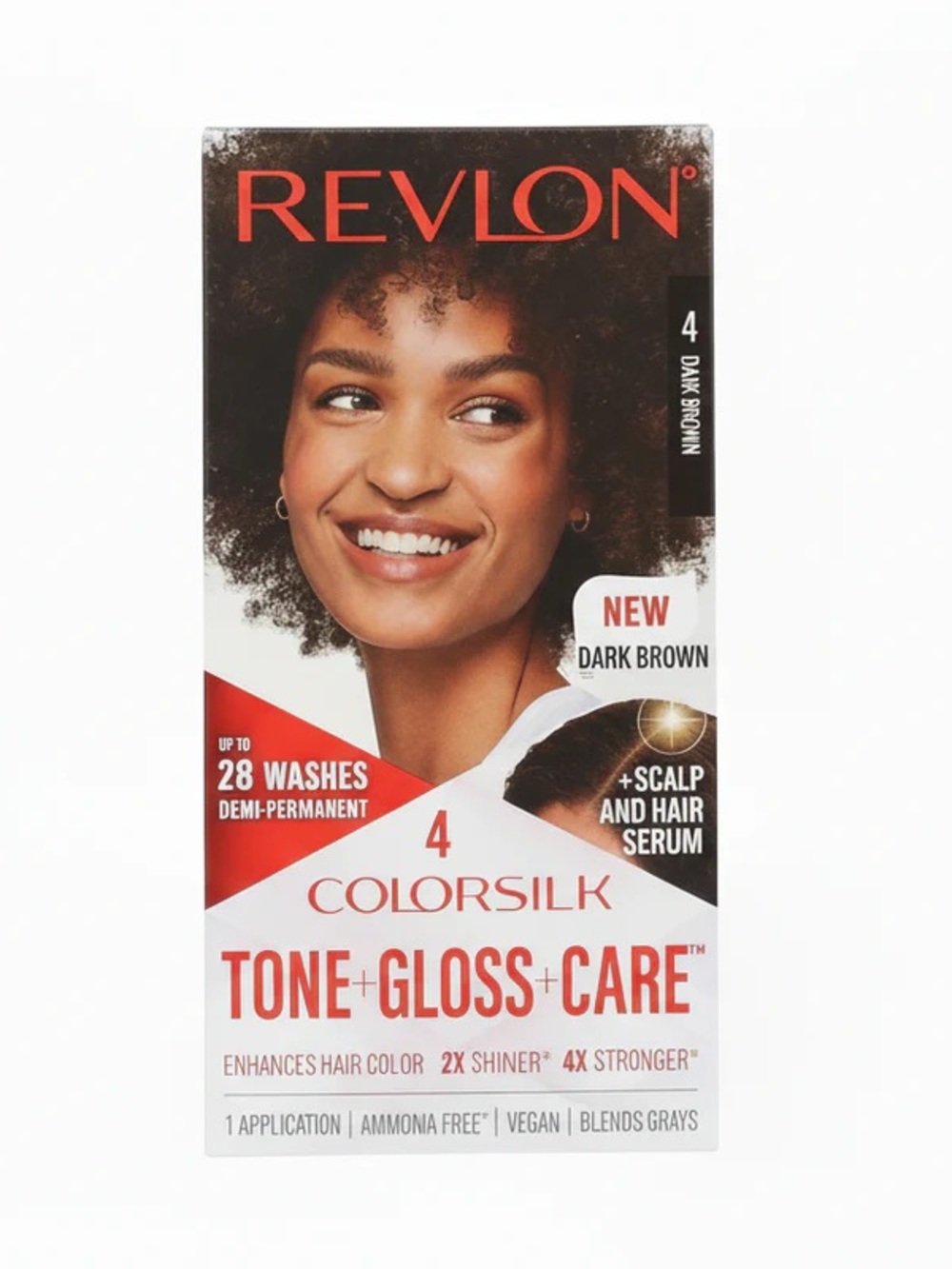Revlon ColorSilk Tone + Gloss + Care Demi-Permanent Hair Color - Dark Brown